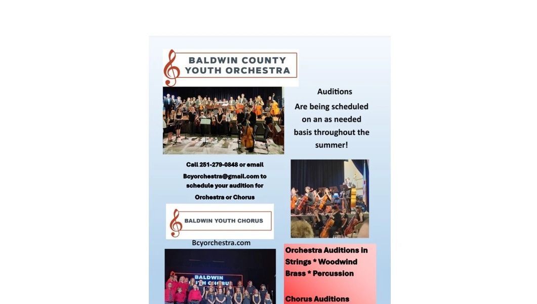 Orchestra, Music Baldwin County Youth Orchestra Fairhope, Alabama